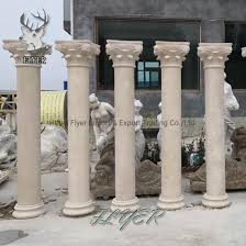 decorative exterior marble pillars and