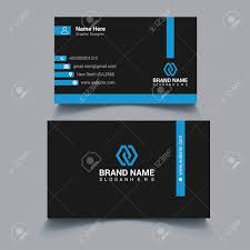 Maybe you would like to learn more about one of these? Creative Business Card Template Modern Corporate Business Card Design With Blue And Black Color Simple Business Card Royalty Free Cliparts Vectors And Stock Illustration Image 138001829