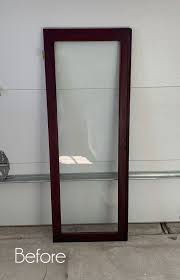 Glass Cabinet Door Repurposed