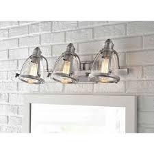 Brighten up your bathroom with these affordable bulbs from ecosmart. Home Decorators Collection Alidian 3 Light Brushed Nickel Vanity Light With Glass Shades The Home Depot Canada