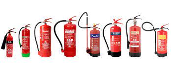types of fire extinguishers and their