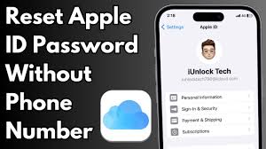 apple id pword without phone number