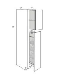 18x24 double door tall pantry cabinet
