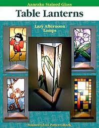 stained glass pattern book table