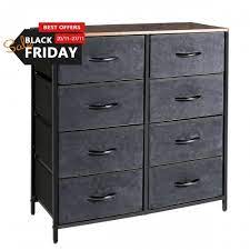Shop from dressers, like the the nova domus panther contemporary gray and black chest or the pemberly row 6 drawer double dresser in coffee, while discovering new home products and. Kamiler Dresser With 8 Drawers Tall Vertical Storage Organizer 4 Tier Wide Drawer Dresser Tower Unit For Bedroom Hallway Entryway Closets White