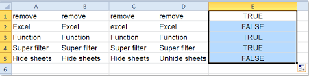 multiple cells are equal in excel