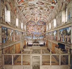 fresco in the cappella sistina