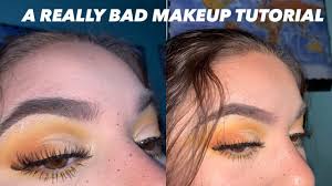 a really bad makeup tutorial you