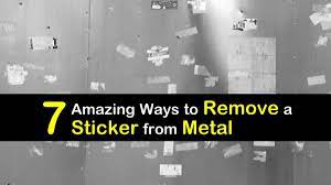 remove a sticker from metal