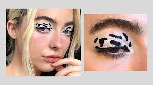 grwm cow print makeup you