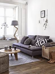 small living room with grey sofa