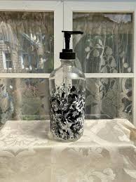 Soap Dispenser Glass Container Hand