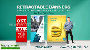 custom retractable banner stand for