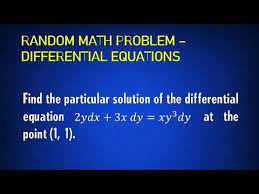 Random Math Problem Diffeial