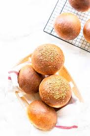 homemade hamburger buns with instant