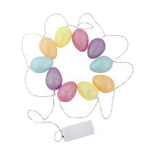 10 Glitter Led Easter Egg String Lights Kmartnz