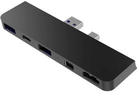 The surface pro 6 packs a powerful 8th a little different in design, the volume control and power button are on the side of the tablet. Hyper Hyperdrive 5 Port Usb C Hub Usb C Docking Station For Microsoft Surface Pro Black Hd125 Black Best Buy