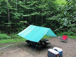 a tarp for rain or shade