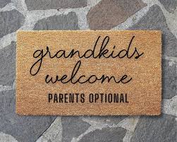 grandkids welcome doormat