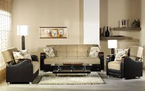 Luna Fulya Brown Sofa Love Chair Set