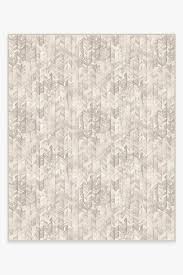 watercolour herringbone cream rug