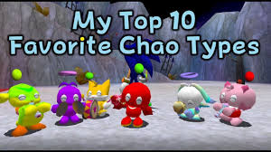 my top 10 favorite chao types you