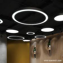 China Suspending Ring Shaped Pendant Lighting With Black White Shell Colors China Suspending Ring Shaped Pendant Lighting Ring Shaped Pendant Lighting