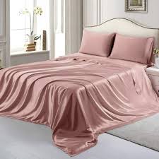 Satin Bed Sheets Set Silky Satin