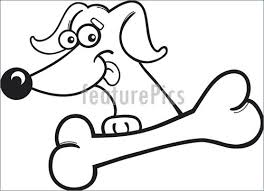 Get dog bone coloring page from elite color page. Pets Dog With Bone For Coloring Book Stock Illustration I2852016 At Featurepics
