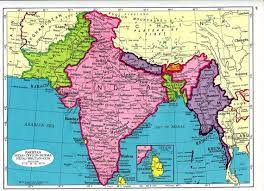 The map shows the division of the indian territory during the 19th century; Pin On India