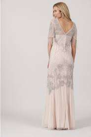 Frock Frill Embellished Maxi Dress Vintage Styled Dress With Tassles Sleeves