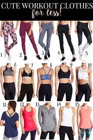 cutest inexpensive workout wear