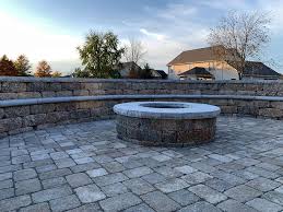 Paver Patio With Firepit