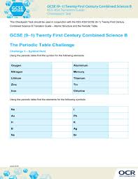 atomic structure and the period table