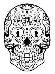 Sur la page facebook idées de tatouages: Coloriage Tete De Mort Mexicaine 20 Dessins A Imprimer