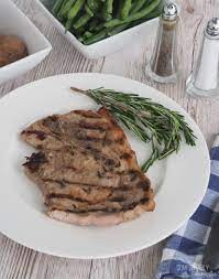 grilled pork steak comfortably domestic