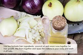 onion juice coconut oil for hair growth