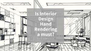 what is interior design hand rendering