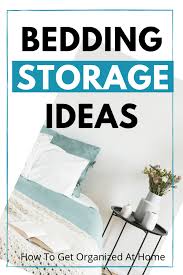 affordable bedding storage ideas
