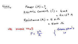 Solved Calculate The Power Dissipated