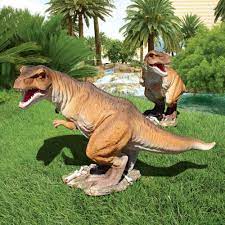 T Rex Raptor Dinosaur Garden Sculpture