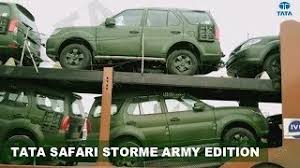 tata safari storme army edition loaded