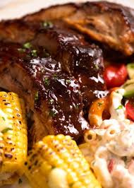 Please buy fresh ribs and try cooking it at home tonight! Oven Pork Ribs With Barbecue Sauce Recipetin Eats