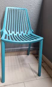 Ikea Plastic Turquoise Chair Furniture
