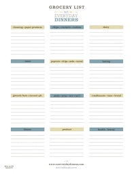 Printable Grocery List By Aisle Download Them Or Print