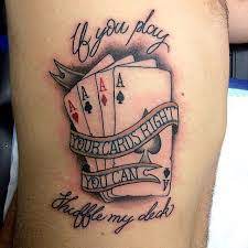 What is the order of card suits in poker? What Does Playing Card Tattoo Mean Represent Symbolism