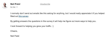 survey invitation emails