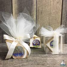 handmade wedding or baptism favors with