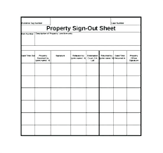 Template Resident Sign Out Sheet Equipment Template Resident