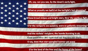 fiery birth for star spangled banner